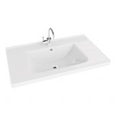 LaVita Kansas umywalka 81x49 cm meblowa prostokątna biały połysk