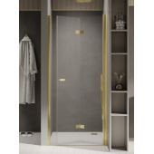 New Trendy New Soleo Light Gold drzwi prysznicowe 100 cm składane złoty połysk/szkło przezroczyste D-0467A
