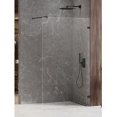 New Trendy Avexa Black ścianka prysznicowa walk-in 80 cm czarny mat/szkło przezroczyste EXK-1625