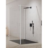 New Trendy New Modus White ścianka prysznicowa walk-in 90 cm biały mat/szkło przezroczyste EXK-2263