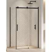 New Trendy Softi Black kabina prysznicowa 120x90 cm prostokątna czarny mat/szkło przezroczyste EXK-3976