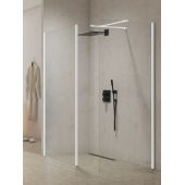 New Trendy New Modus White ścianka prysznicowa walk-in 100 cm biały mat/szkło przezroczyste EXK-6985