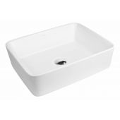 Oltens Forde umywalka 48x37 cm nablatowa prostokątna z powłoką SmartClean biała 40814000