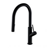 Omnires Bend bateria kuchenna stojąca czarny mat BE6455BL