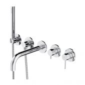 Omnires Y bateria wannowo-prysznicowa podtynkowa chrom Y1237/1CR