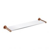 Omnires Modern Project półka łazienkowa 55 cm miedź szczotkowana/szkło MP60930CPB