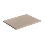 Omnires Aquarock brodzik prostokątny z maskownicą 120x90 cm dune beige mat AQUAROCK90-120DB