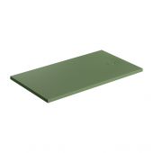 Omnires Aquarock brodzik prostokątny z maskownicą 140x90 cm olive mat AQUAROCK90-140OL