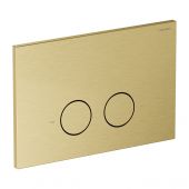 Omnires Steel-R45 przycisk spłukujący do WC mosiądz szczotkowany ST45PS1BSB