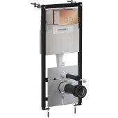 Omnires Eco Flush Set Strongframe + Minimal stelaż podtynkowy z przyciskiem spłukującym miedź połysk do miski WC wiszącej STFWCECO1MRCP