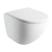 Omnires Ottawa miska WC Comfort z deską wolnoopadającą wisząca bez kołnierza biały mat OTTAWACMWBM
