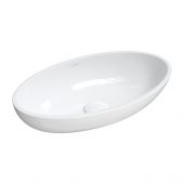 Omnires M+ umywalka 51x30 cm owalna nablatowa biała CreteBP