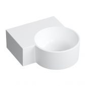 Omnires Ovo M+ umywalka 33x34 cm narożna ścienna-nablatowa biały mat OVO335UWLBM