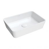 Omnires Parma M+ umywalka 50x35 cm prostokątna nablatowa biała PARMAUNBP
