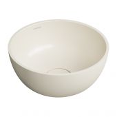 Omnires Shell M+ umywalka 35x35 cm okrągła podblatowa white sand mat SHELL350UNWS