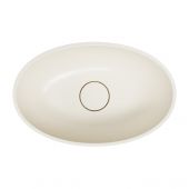 Omnires Shell M+ umywalka 50x32 cm owalna podblatowa white sand mat SHELL500UNWS