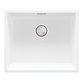 Primagran Praga XXL 60 Level zlewozmywak granitowy 56x47 cm biały MP6KW-X0#P