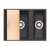 Pyramis Tetragon komora podwieszana 59x40 cm czarny 070230011D