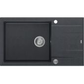 Quadron Evan 136 XL zlewozmywak 86x50 cm GraniteQ black diamond/stal HCQE58650U8_BS_P2O