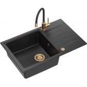 Quadron Peter zlewozmywak z baterią czarny/miedziany HCQP7850CZK_3323503PVDC1