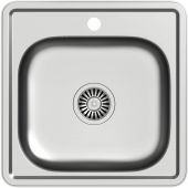 Quadron Joe 110 SteelQ zlewozmywak stalowy 48x48 cm wpuszczany len HD110LEN4848