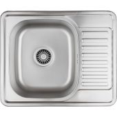 Quadron Kevin 116 SteelQ zlewozmywak stalowy 58x48 cm wpuszczany len HD116LEN5848