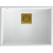 Quadron David 50 komora podwieszana 55x42 cm snow white/złoty HQD5542U1-G1