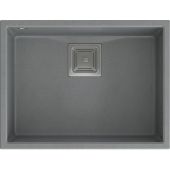 Quadron David 50 komora podwieszana 55x42 cm silver stone/stal HQD5542U5-BS