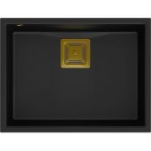 Quadron David 50 komora podwieszana 55x42 cm pure carbon/złoty HQD5542U7-G1