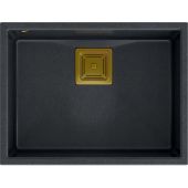 Quadron David 50 komora podwieszana 55x42 cm black diamond/złoty HQD5542U8-G1