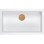 Quadron Logan 110 zlewozmywak 76x45 cm Graniteq biały/miedziany HQD7644U1_PVDC1_I
