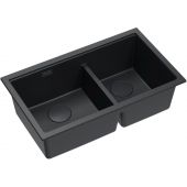 Quadron Logan 120 zlewozmywak GraniteQ 76x45 cm pure carbon HQL7645U7BLMU