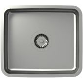 Quadron Nicolas zlewozmywak stalowy z syfonem 44x39 cm stal KS1U4035BS_DBS