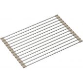 Quadron Q mata ociekowa 38x25 cm stal/beż R3825BE_MP