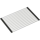 Quadron Q mata ociekowa 38x25 cm stal/czarny R3825BL_MP