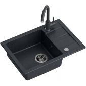 Quadron Go Smart zlewozmywak 62x44 cm czarny z baterią TQ6244GSCZ