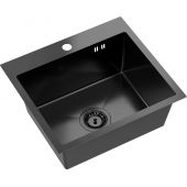 Quadron Luke 100 zlewozmywak stalowy 50x45 cm black metal ZH5045PVDBLM