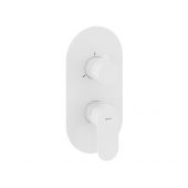 Ravak Eleganta bateria wannowo-prysznicowa podtynkowa z termostatem biały mat X070260