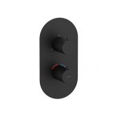 Ravak Espirit bateria wannowo-prysznicowa podtynkowa z termostatem czarny mat X070289