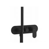 Ravak Eleganta bateria wannowo-prysznicowa podtynkowa czarny mat X070300