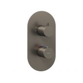 Ravak Espirit bateria wannowo-prysznicowa podtynkowa z termostatem grafit szczotkowany X070323