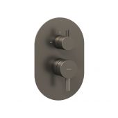 Ravak Espirit bateria wannowo-prysznicowa podtynkowa grafit szczotkowany X070325