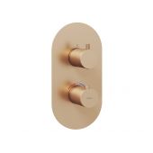 Ravak Espirit bateria wannowo-prysznicowa podtynkowa z termostatem różowe złoto szczotkowane X070363