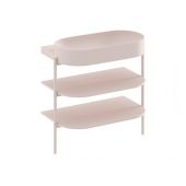 Ravak Yard szafka podumywalkowa 86,8x49,5x76,5 cm stojąca otwarta z półkami CS YARD 800 alabaster pink D80000G006