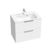 Ravak SD Classic II szafka 70 cm podumywalkowa wisząca biały połysk/szara X000001479