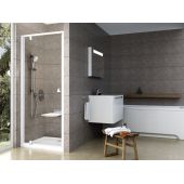 Ravak Pivot drzwi prysznicowe 80 cm uchylne chrom połysk/szkło przezroczyste 03G40100Z1
