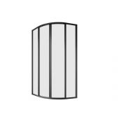 Ravak Supernova SKCP4-80 kabina prysznicowa 80x80 cm półokrągła czarny mat/szkło przezroczyste 3114O302Z1