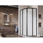 Ravak Supernova SKCP4-90 kabina prysznicowa 90x90 cm półokrągła czarny mat/pearl 3117O30211