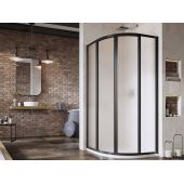 Ravak Supernova SKCP4-90 kabina prysznicowa 90x90 cm półokrągła czarny mat/szkło grape 3117O302ZG