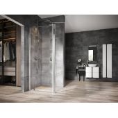 Ravak Nexty ścianka prysznicowa 80 cm srebrny połysk/szkło przezroczyste 90O40C00Z1